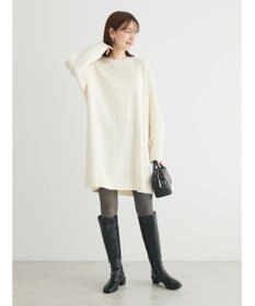 Green Parks リブニットミニワンピース