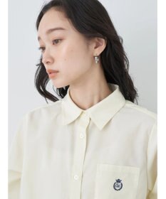 earth music&ecology ロゴ刺繍シャツ