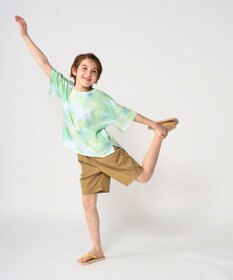 OP／FILA 【RUSTY】ニコちゃん×タイダイ柄半袖Tシャツ