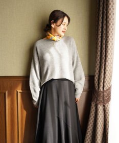 TOQUE 〈大草直子さんアドバイザー〉ベビーアルパカ ミドルゲージ モックネックニット