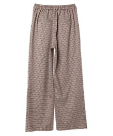 earth music&ecology チェックストレートパンツ