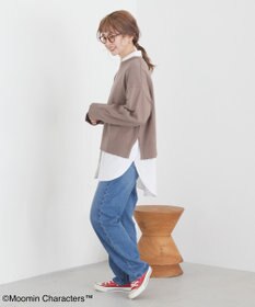 AMERICAN HOLIC Moomin 袖刺繍ニットプルオーバー