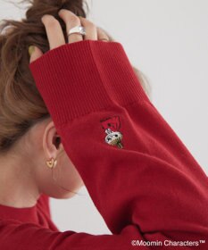 AMERICAN HOLIC Moomin 袖刺繍ニットプルオーバー
