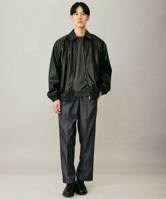 UNFILO MENS アラエルレザーライク ブルゾン