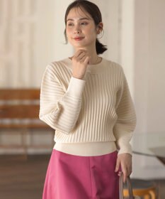 組曲 【手洗い可】ELENAスパンコールドルマン ニット