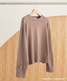 AMERICAN HOLIC Moomin 袖刺繍ニットプルオーバー