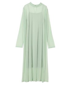 earth music&ecology ＳＥＴ２点シアーワンピース＋ペチワンピース