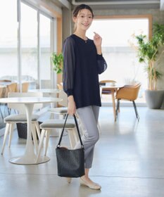 Tiaclasse 日本製デンビスリムストレートパンツ