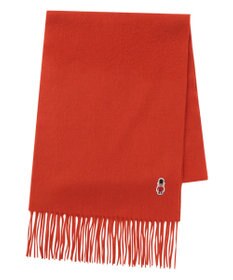 MOONBAT 【WEB限定】MACKINTOSH PHILOSOPHY バッキンガムベア付きウール100%無地マフラー (パッケージ付き)