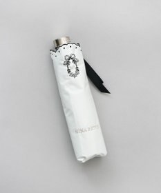 AURORA NINA RICCI（ニナリッチ）花柄刺繍晴雨兼用パラソル（折りたたみ傘）