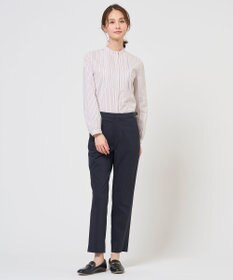 J.PRESS LADIES 【WEB限定カラーあり】セルロースリネンストレッチ テーパード パンツ