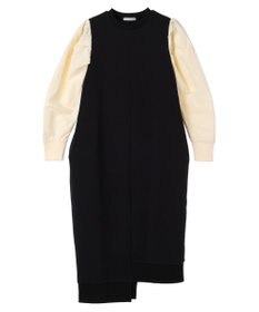 Green Parks armonia. リブ使いコクーンポンチワンピース