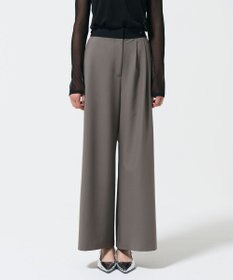 GRACE CONTINENTAL レイヤードタックワイドパンツ