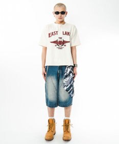 WEGO 【ユニセックス着用ITEM】グラフィックヘンリーネックT（SS）