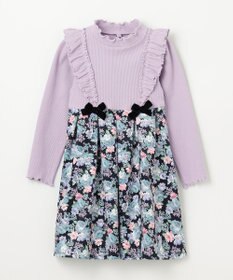 ANY KIDS 花柄 ドッキング ワンピース