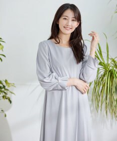 Tiaclasse 【GOLD LABEL・洗える】アシメプリーツポンチワンピース