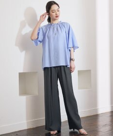 自由区 S リヨセルポプリンフリル ブラウス