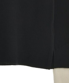 Green Parks ダブルカフスモックネック配色ニット