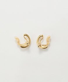 Phoebe 【金属アレルギー対応】【痛くないシリーズ】フラワービジューフロートライトフィットイヤリング　ゴールド