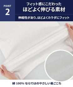 WACOAL MEN インナーシャツ 【2枚組】 3分袖 半袖 綿100%(本体) 伸縮性 肌着 下着 インナー 白 メンズ GL3500 /ブロス バイ ワコールメン