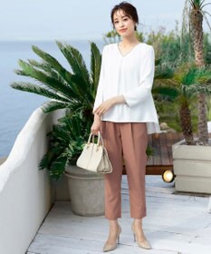 Tiaclasse 【洗える】幅広く活躍が期待できるドロストパンツ