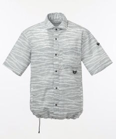 JOSEPH ABBOUD MOUNTAIN エンボスサファリカモ 半袖シャツ