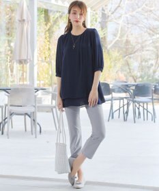 Tiaclasse 日本製デンビスリムストレートパンツ