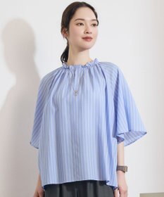 自由区 S リヨセルポプリンフリル ブラウス