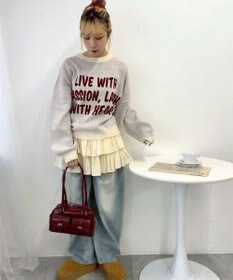 WEGO ベルト2ポケットデザインボストンバッグ