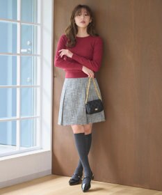 Feroux 【セットアップ対応】ツイードミニ スカート