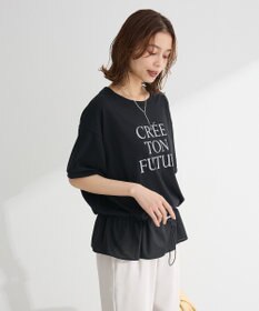 Green Parks ウエストドロストドッキングロゴプルオーバー