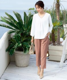 Tiaclasse 【洗える】幅広く活躍が期待できるドロストパンツ