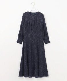 ANY SIS S 【洗える】ラインエンブロイダリー ドレス