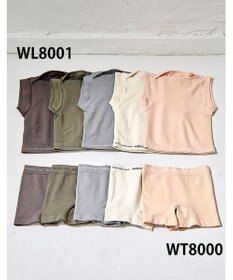 WACOAL MEN レディース <beautiful people>コラボ タンクトップ ボクサートップス ワンサイズ（S-L） オーガニック綿混 立体成型 肩幅：狭め ネック深さ：あさめ WL8001 /ワコールメン