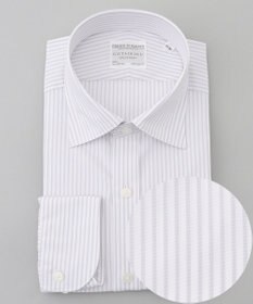 GOTAIRIKU 【形態安定】PREMIUMPLEATS_セミワイドカラー 通年ドレスシャツ（ストライプ）
