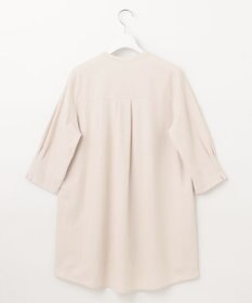 自由区 S 【UVカット・吸水速乾・洗える】ツイストプレーンバンドカラーチュニック丈 カットソー