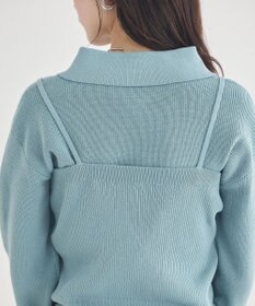 earth music&ecology 【2点SET】襟付きニットアンサンブル