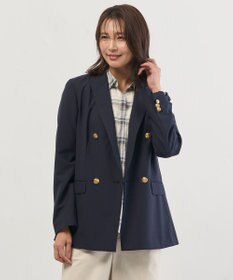 J.PRESS LADIES ANASTASIAトロ ダブル ジャケット ネイビー系