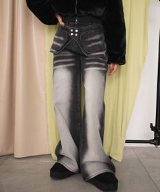 WEGO ラップブラストフレアデニム