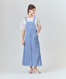 GRACE CONTINENTAL シャンブレーツイードジャンパースカート
