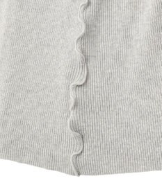 earth music&ecology サイドメローリブニットスカート