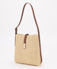 ANY フェイクラフィアワンショルダーバッグ