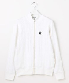 23区GOLF 【MEN】ケーブルジップアップカーディガン　防風裏地付き