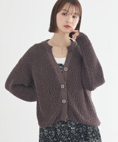 earth music&ecology 【予約】ぽんぽんスキッパーカーディガン