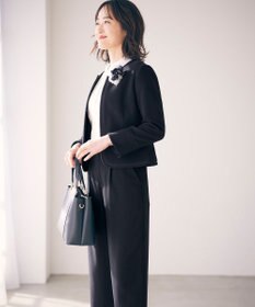 ANY SIS S ミニライトボーダー ノーカラージャケット