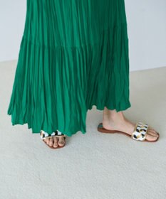 UNFILO ワッシャープリーツスカート