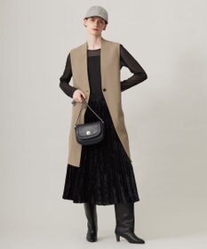 ICB 【洗える】 マットトリコットチュール シアーカットソー