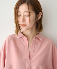 YECCA VECCA バルーン袖スキッパーシャツ