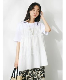 CRAFT STANDARD BOUTIQUE 異素材ティアードカットチュニック