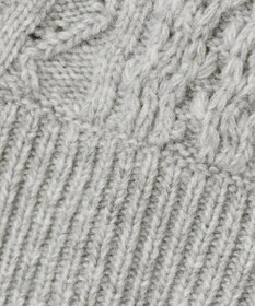 #Newans 【洗える】カシミヤブレンドバルキーデザインニットベスト